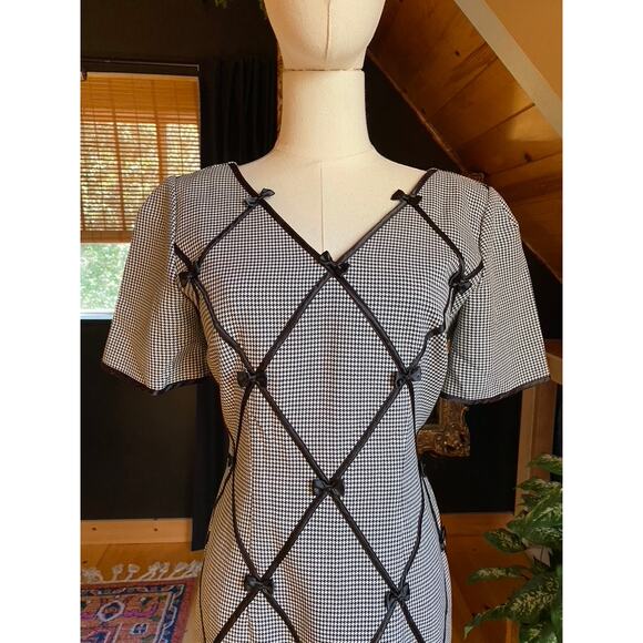 Vintage Dress Gingham Bow - Picture 7 of 7